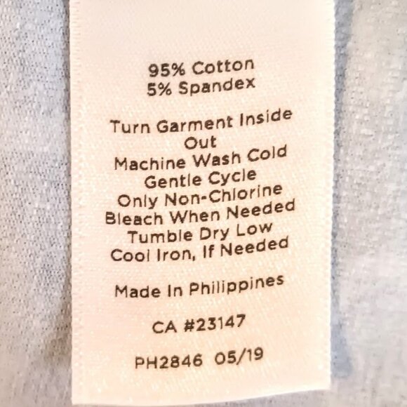 T by Talbots Blue Trellis Print Full Zip Cardigan - Picture 5 of 5